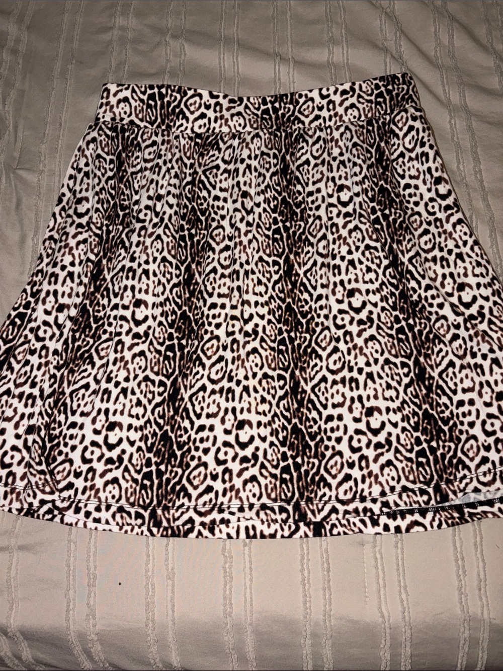Tart Leopard Print Circle Skirt in Beige and Black